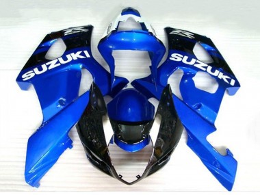 Affordable 2003-2004 Suzuki GSXR 1000 Motorcycle Fairings - Blue Black White UK