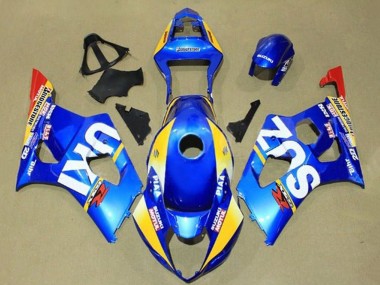 Affordable 2003-2004 Suzuki GSXR 1000 Motorcycle Fairings - Blue Yellow Red White Motul UK