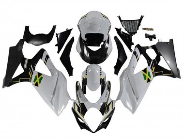 Affordable 2005-2006 Suzuki GSXR 1000 Motorcycle Fairings - White Black Yellow Jamaica UK