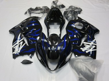 1997-2007 Blue Swirl Suzuki GSXR 1300 Hayabusa Motorcycle Fairings