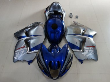 1997-2007 Deep Blue & Silver Suzuki GSXR 1300 Hayabusa Motorcycle Fairings