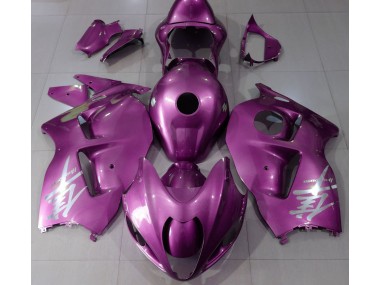 1997-2007 Gloss Pink & Silver Logo Suzuki GSXR 1300 Hayabusa Motorcycle Fairings