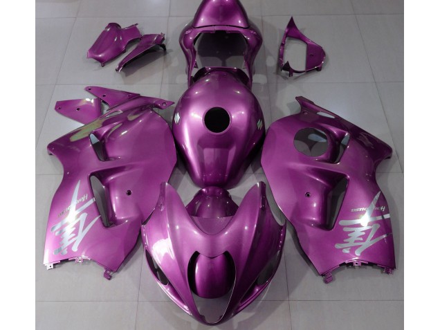 1997-2007 Gloss Pink & Silver Logo Suzuki GSXR 1300 Hayabusa Motorcycle Fairings 1997-2007 Gloss Pink & Silver Logo Suzuki GSXR 1300 Hayabusa Motorcycle Fairings