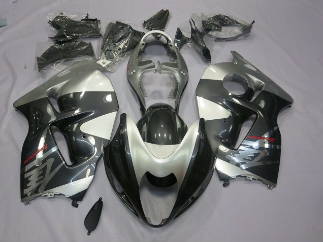 1997-2007 Grey and Silver Suzuki GSXR 1300 Hayabusa Motorcycle Fairings