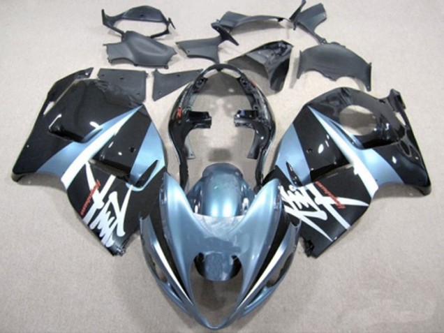 1997-2007 Light Blue and Black Suzuki GSXR 1300 Hayabusa Motorcycle Fairings