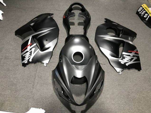1997-2007 Matte Silver / Black Suzuki GSXR 1300 Hayabusa Motorcycle Fairings 1997-2007 Matte Silver / Black Suzuki GSXR 1300 Hayabusa Motorcycle Fairings