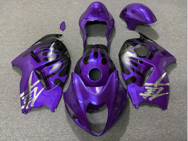 1997-2007 Purple and Black Suzuki GSXR 1300 Hayabusa Motorcycle Fairings