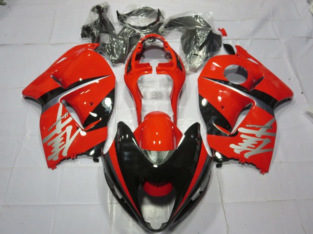 1997-2007 Red and Black Silver Decal Suzuki GSXR 1300 Hayabusa Motorcycle Fairings