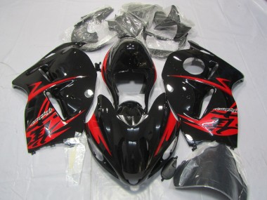 1997-2007 Red and Gloss Black Suzuki GSXR 1300 Hayabusa Motorcycle Fairings
