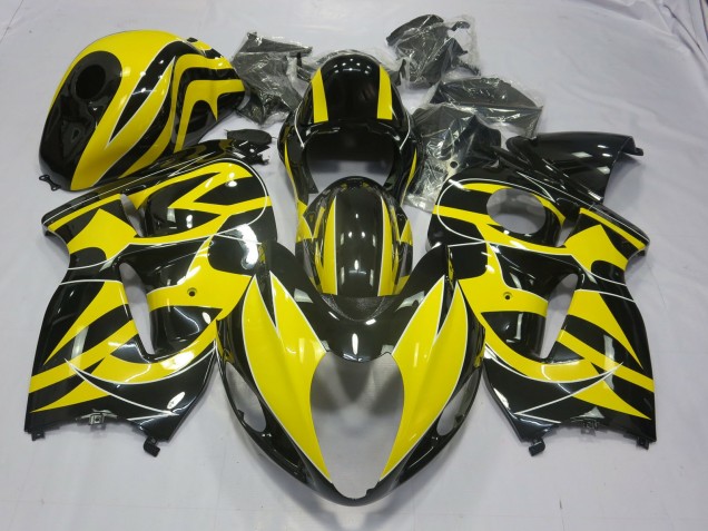 1997-2007 Yellow and Black Suzuki GSXR 1300 Hayabusa Motorcycle Fairings