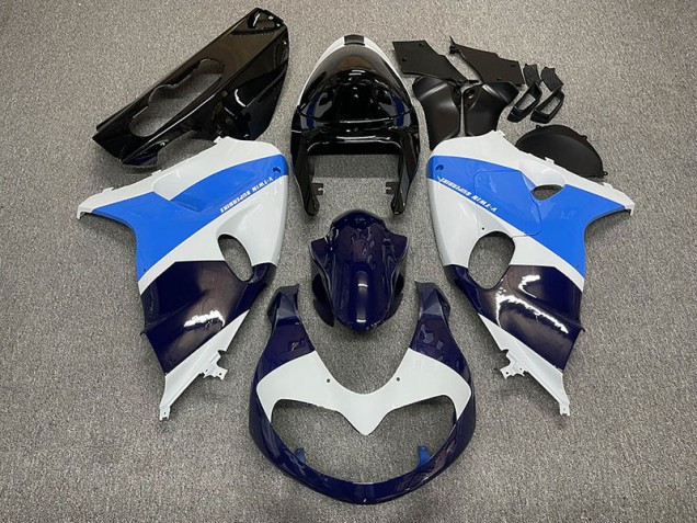 1998-2003 Gloss White and Blue Suzuki TL1000R Motorcycle Fairings 1998-2003 Gloss White and Blue Suzuki TL1000R Motorcycle Fairings