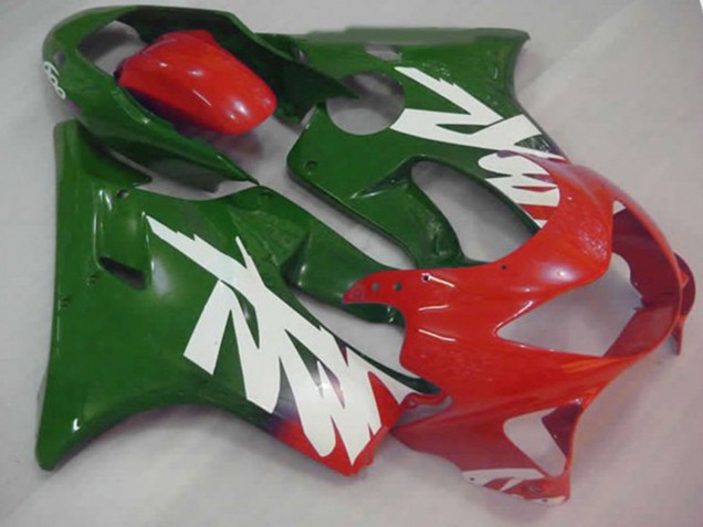 1999-2000 Green Red and White Decal Honda CBR600 F4 Motorcycle Fairings 1999-2000 Green Red and White Decal Honda CBR600 F4 Motorcycle Fairings