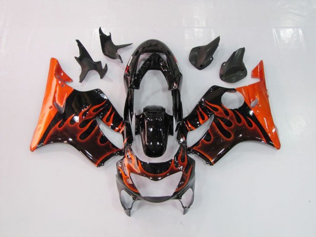 1999-2000 Orange Flame Honda CBR600 F4 Motorcycle Fairings 1999-2000 Orange Flame Honda CBR600 F4 Motorcycle Fairings