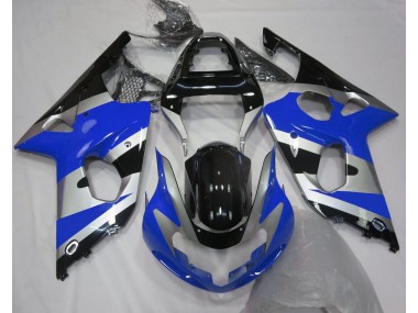 2000-2002 Blue Silver OEM Style Suzuki GSXR 1000 Motorcycle Fairings