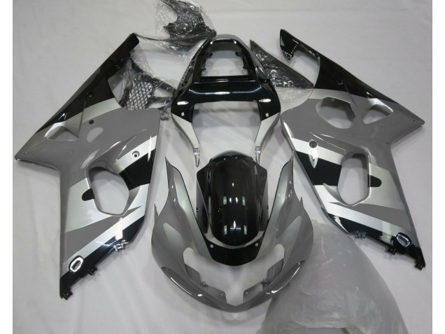 2000-2002 Grey Silver OEM Style Suzuki GSXR 1000 Motorcycle Fairings 2000-2002 Grey Silver OEM Style Suzuki GSXR 1000 Motorcycle Fairings