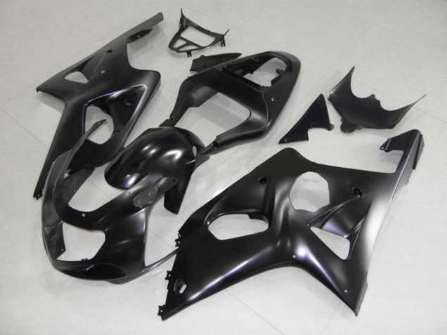 2000-2002 Matte Black Suzuki GSXR 1000 Motorcycle Fairings 2000-2002 Matte Black Suzuki GSXR 1000 Motorcycle Fairings