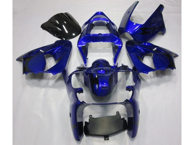 2000-2002 Metallic Blue Kawasaki ZX6R Motorcycle Fairings 2000-2002 Metallic Blue Kawasaki ZX6R Motorcycle Fairings