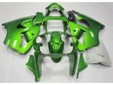 2000-2002 Metallic Green Kawasaki ZX6R Motorcycle Fairings
