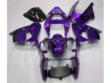 2000-2002 Metallic Purple Kawasaki ZX6R Motorcycle Fairings