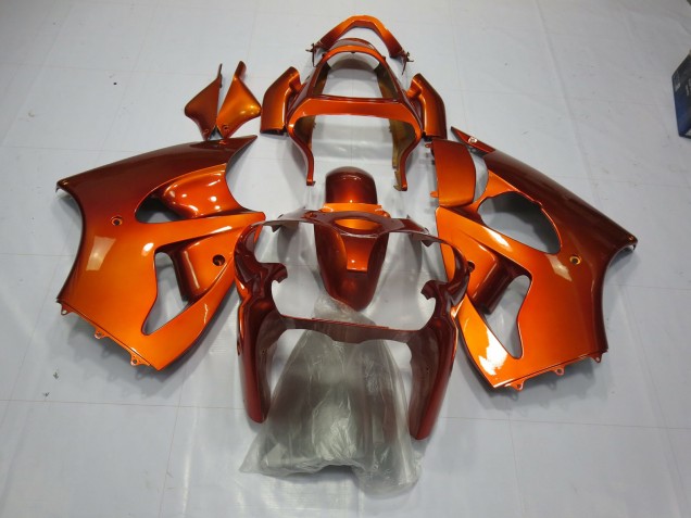 2000-2002 Orange Kawasaki ZX6R Motorcycle Fairings 2000-2002 Orange Kawasaki ZX6R Motorcycle Fairings