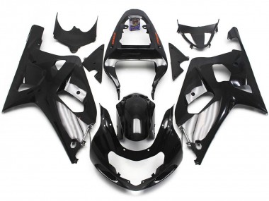 2001-2003 Gloss Black Suzuki GSXR 600-750 Motorcycle Fairings