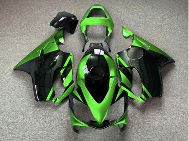2001-2003 Gloss Green and Black Honda CBR600 F4i Motorcycle Fairings