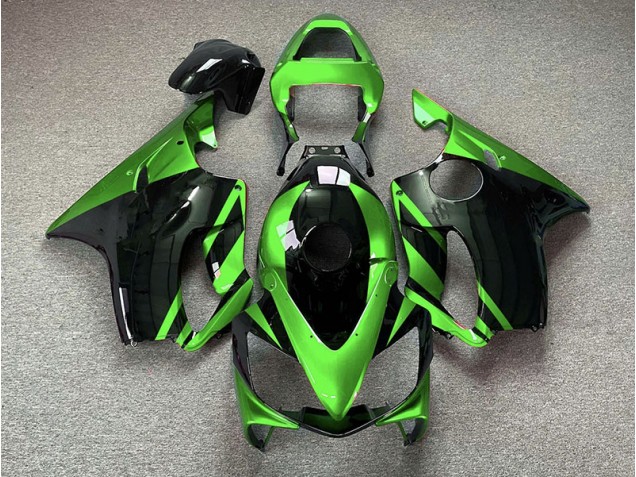 2001-2003 Gloss Green and Black Honda CBR600 F4i Motorcycle Fairings