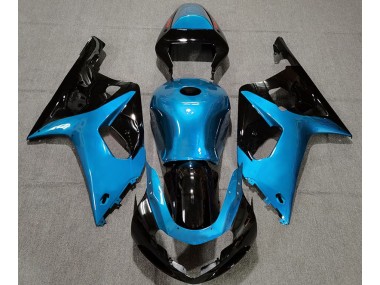 2001-2003 Gloss Light Blue and Black Suzuki GSXR 600-750 Motorcycle Fairings