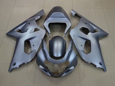 2001-2003 Matte Silver Suzuki GSXR 600-750 Motorcycle Fairings