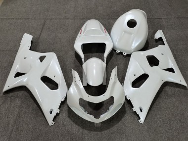2001-2003 Pearl White Suzuki GSXR 600-750 Motorcycle Fairings