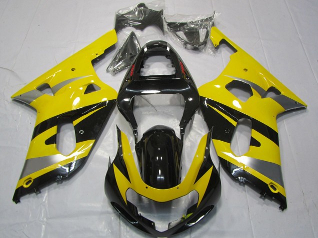 2001-2003 Yellow OEM Style Suzuki GSXR 600-750 Motorcycle Fairings