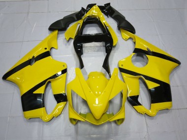 2001-2003 Yellow and Black Honda CBR600 F4i Motorcycle Fairings