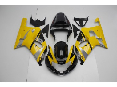 2001-2003 Yellow and Black Suzuki GSXR 600-750 Motorcycle Fairings