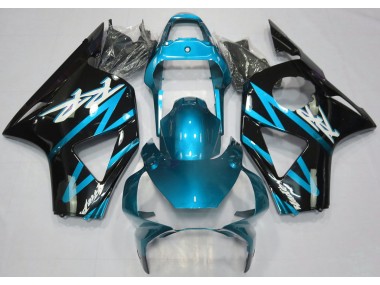 2002-2003 Electric Light Blue Honda CBR954RR Motorcycle Fairings