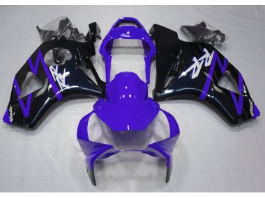 2002-2003 Gloss Black and Purple Honda CBR954RR Motorcycle Fairings