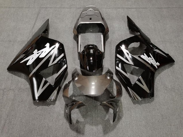 2002-2003 Gloss Silver and Black Honda CBR954RR Motorcycle Fairings 2002-2003 Gloss Silver and Black Honda CBR954RR Motorcycle Fairings