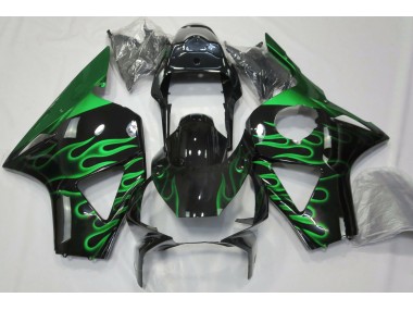 2002-2003 Green Flame Honda CBR954RR Motorcycle Fairings