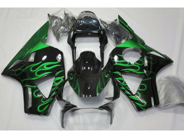 2002-2003 Green Flame Honda CBR954RR Motorcycle Fairings