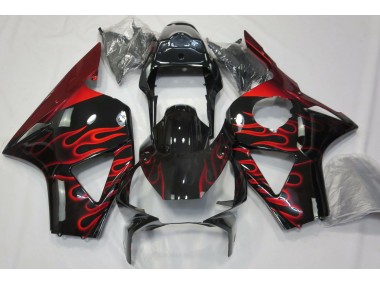 2002-2003 Red Flame Honda CBR954RR Motorcycle Fairings