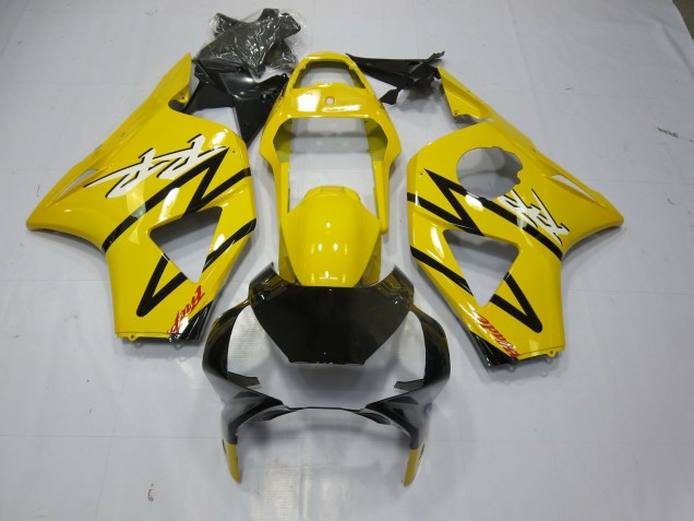 2002-2003 Reverse Yellow and Black Honda CBR954RR Motorcycle Fairings
