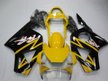 2002-2003 Yellow and Black Honda CBR954RR Motorcycle Fairings