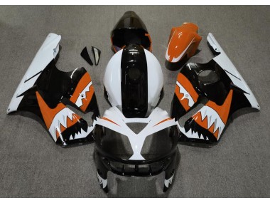2002-2005 Orange Shark Kawasaki ZX12R Motorcycle Fairings