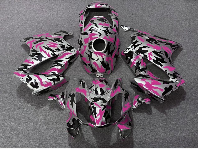 2002-2012 Pink Camo Honda VFR800 Motorcycle Fairings