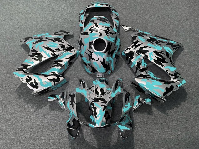 2002-2012 Teal Camo Honda VFR800 Motorcycle Fairings 2002-2012 Teal Camo Honda VFR800 Motorcycle Fairings