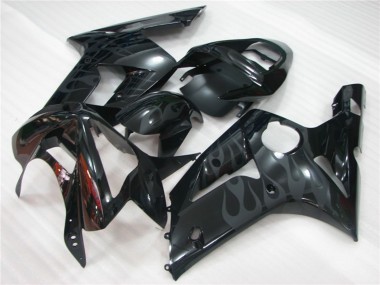 2003-2004 Black Flame Kawasaki ZX6R Motorcycle Fairings