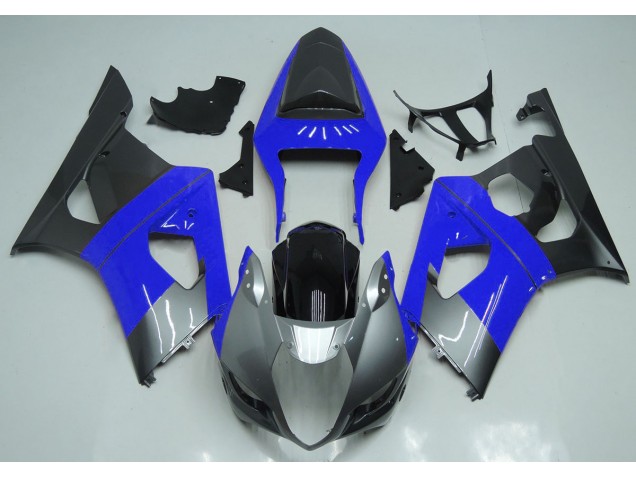 2003-2004 Blue Silver and Black Suzuki GSXR 1000 Motorcycle Fairings