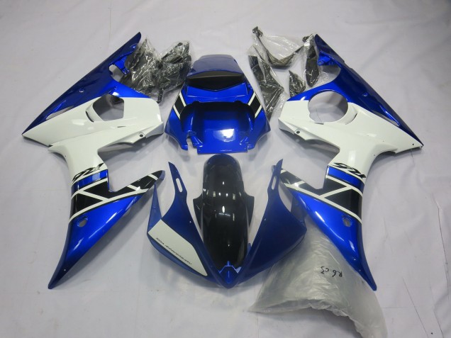 2003-2004 Blue White OEM Style Yamaha R6 Motorcycle Fairings 2003-2004 Blue White OEM Style Yamaha R6 Motorcycle Fairings