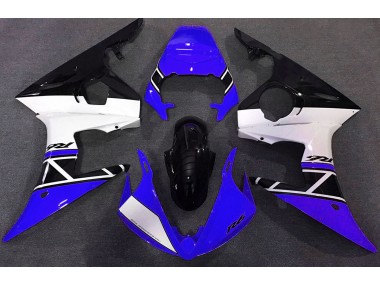 2003-2004 Blue White and Black Yamaha R6 Motorcycle Fairings