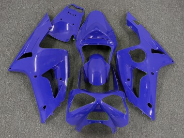 2003-2004 Dark Blue Plain Kawasaki ZX6R Motorcycle Fairings