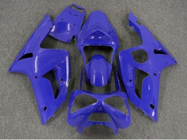 2003-2004 Dark Blue Plain Kawasaki ZX6R Motorcycle Fairings